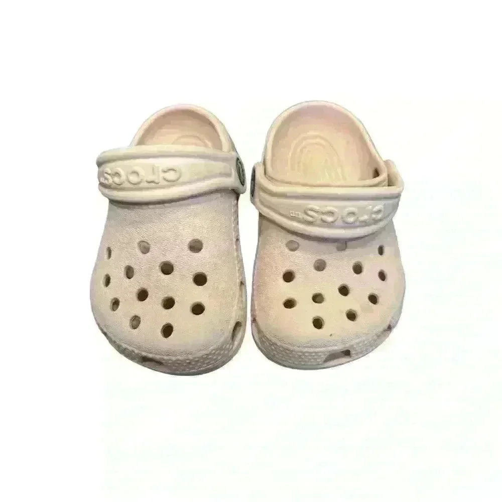 Crocs Toddler Classic Clog Light Pink Size 2/3 Casual Shoes